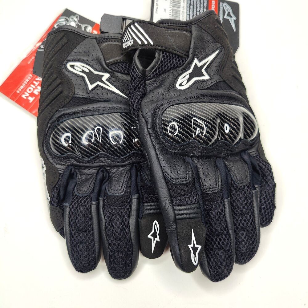 Alpinestars SMX-1 Air V2 Gloves Road Sport Black Size XL New